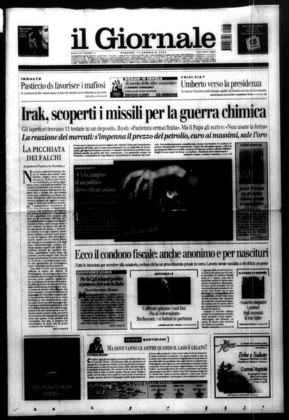 Il giornale : quotidiano del mattino